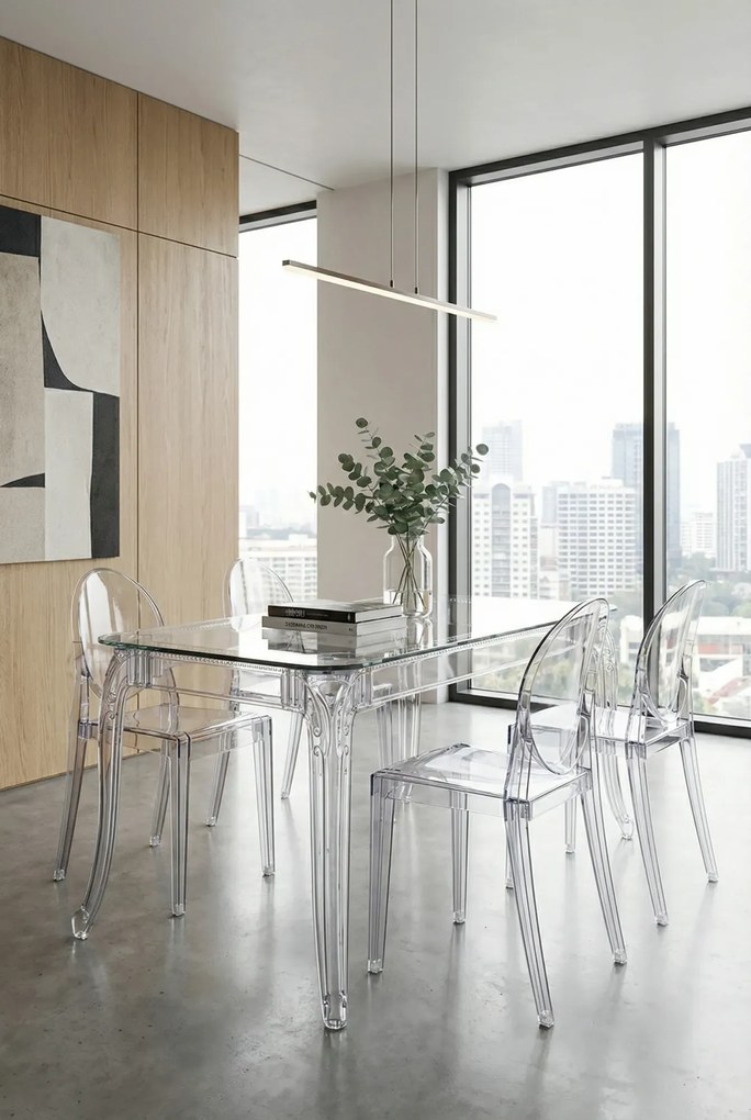 Transparentny stół prostokątny Z5-M85