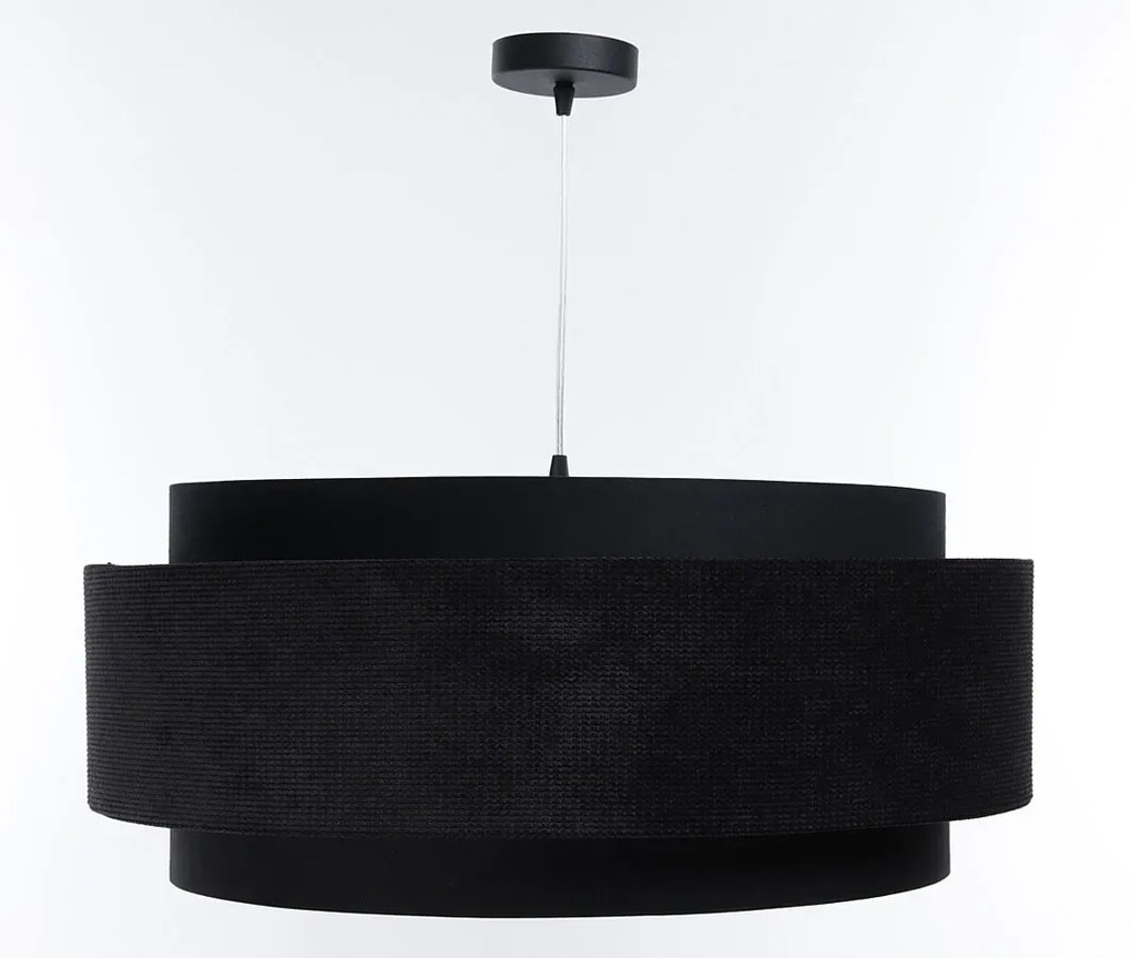 Czarna welurowa elegancka lampa nad stół - 4X A353 E7-M20