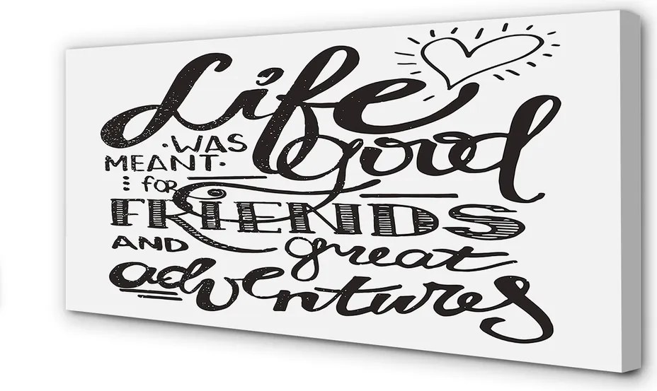 Obraz canvas na ścianę Brązowy Napis Motywacyjny