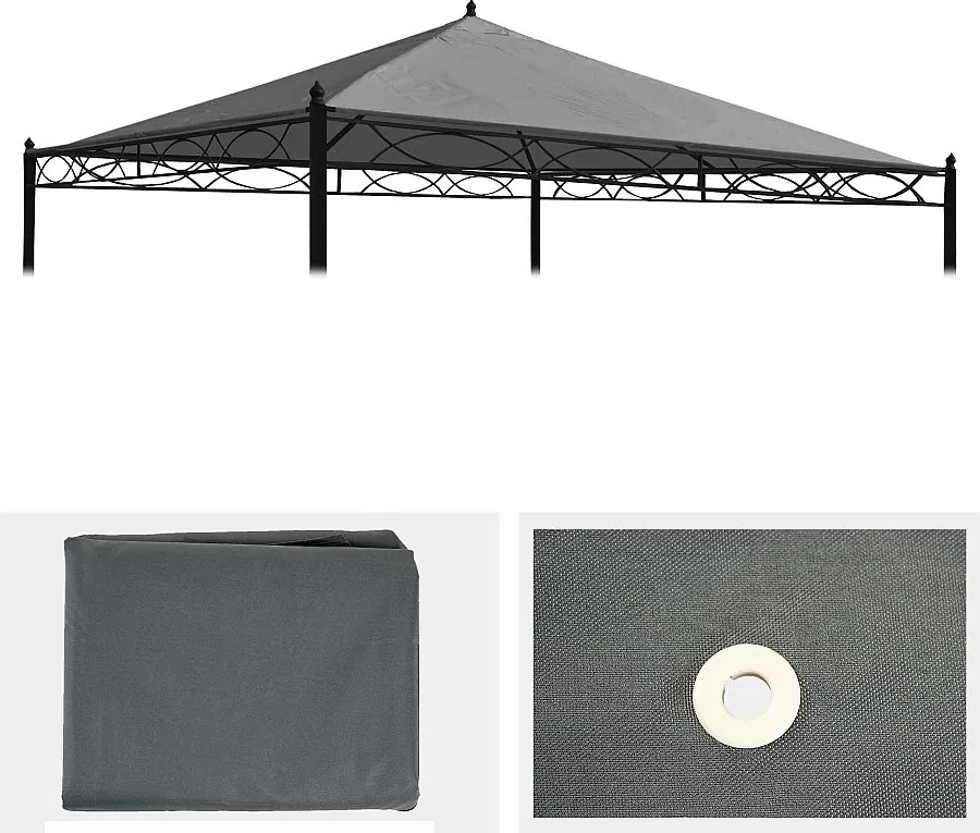 Wymiana pokrycia dachu pergola Calpe I,  Szary