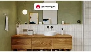 Umywalka nablatowa okrągła z lastryko – 39 cm – DUKAT