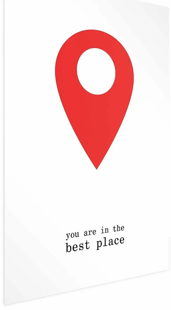 Plakat The best place 21x30 cm bez ramy bez marginesu ARTGEIST B