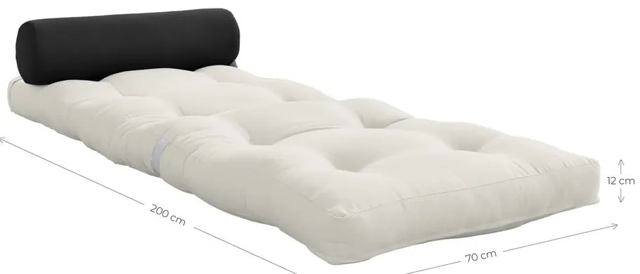 Szarobeżowy materac futon 70x200 cm Wrap Beige/Dark Grey – Karup Design