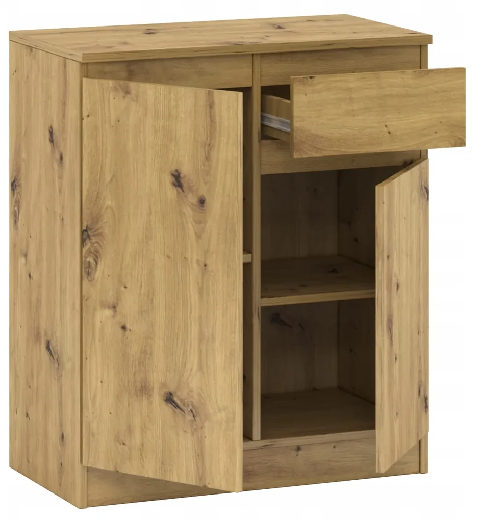 Komoda 2d 1s do sypialni salonu kolor dąb artisan