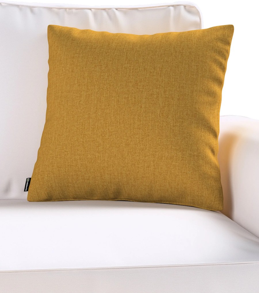 Poszewka Kinga na poduszkę kolor żółty tkanina strukturalna