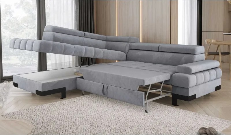 Narożnik SELVA L z funkcją spania i pojemnikiem SALVADOR 14 WERSAL