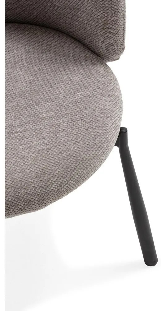 Szare tapicerowane fotele jadalniane zestaw 2 szt. Ginny – MOME