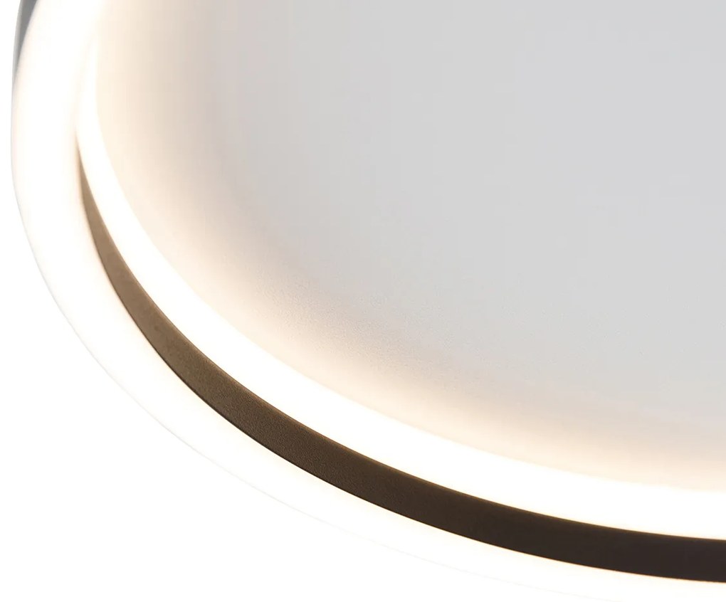 Designerska lampa sufitowa czarna z wbudowanym LED - DanielaDesignerski Oswietlenie wewnetrzne