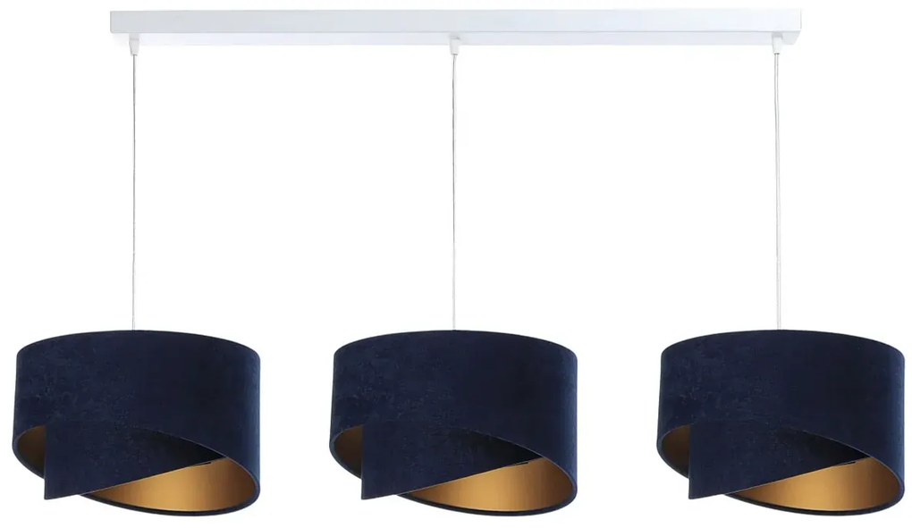 Granatowa lampa wisząca nad stół glamour - S510 F9-H07