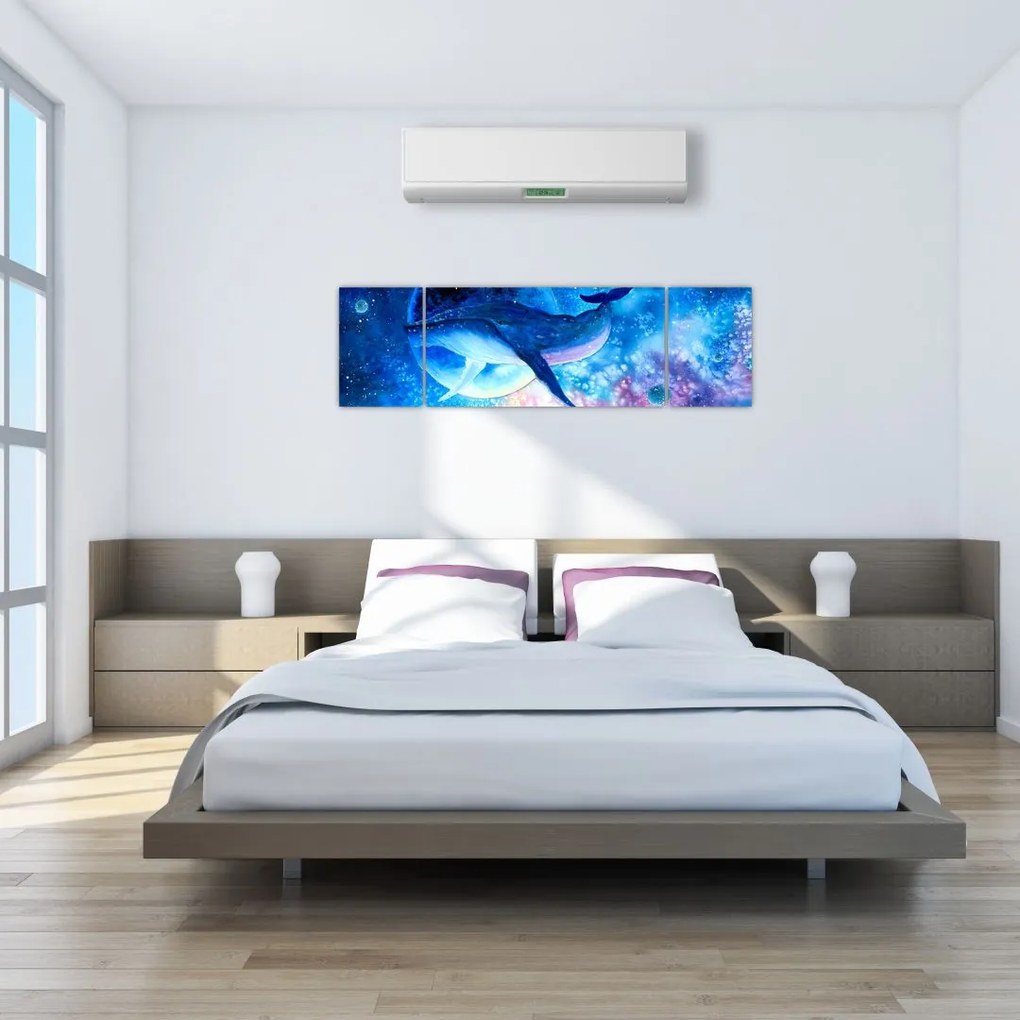 Obraz - Kosmiczny wieloryb (170x50 cm)