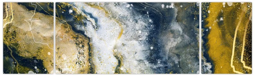 Obraz - Złota abstrakcja (170x50 cm)