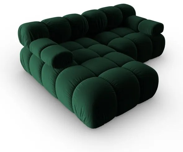 Zielona aksamitna sofa 191 cm Bellis – Micadoni Home