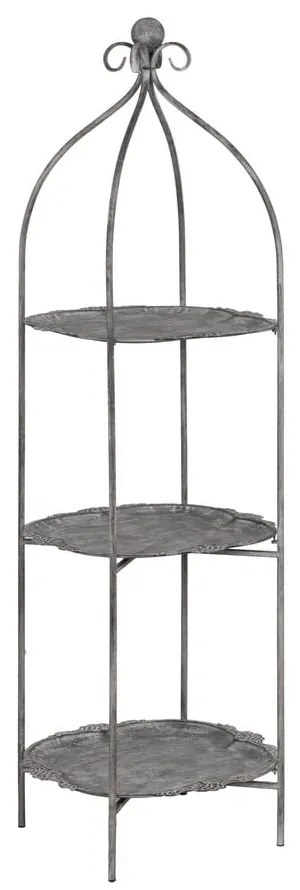 Szary metalowy regał 45x144x45 cm Mireille – Ixia