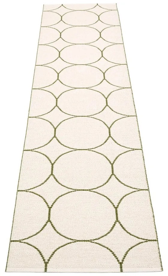 Ciemnozielony chodnik odpowiedni na zewnątrz 70x300 cm Boo Dark Olive – Pappelina