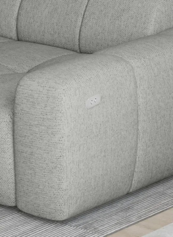 Narożnik ENZO S układ L z elektryczną regulacją siedziska z funkcją spania WERSAL