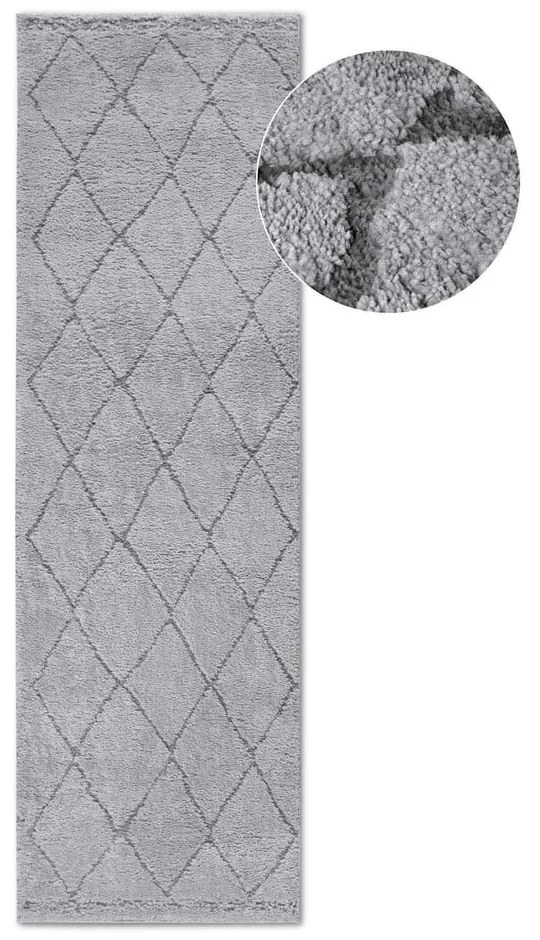 Szary chodnik 80x240 cm Perrotin Light Grey – Elle Decoration