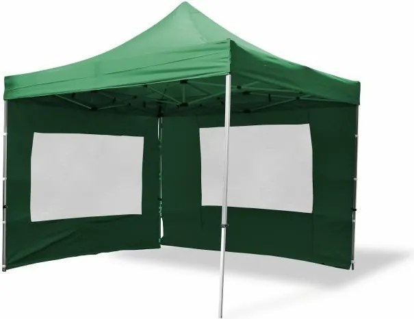 Pawilon ogrodowy PROFI rozkładany 3 x 3 m - zielony, 4 ściany