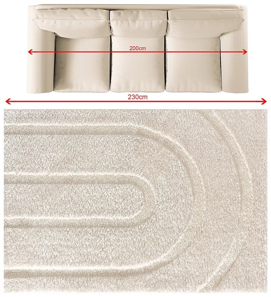 Dywan Oslo cream 160x230 cm