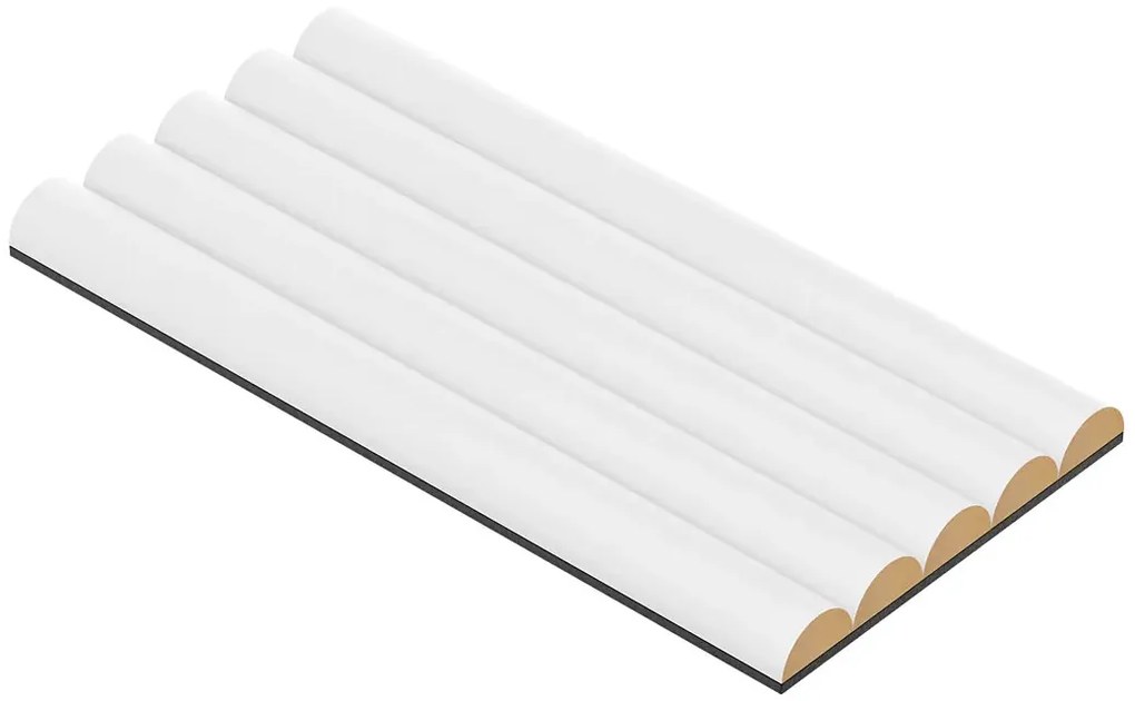 Ryflowany biały panel ścienny Z1-R61