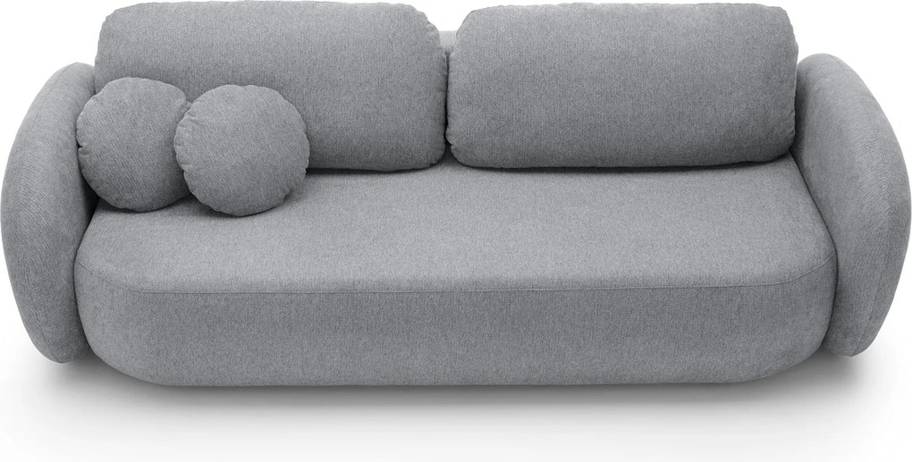 Masseno Sofa AMICO z funkcją spania i pojemnikiem na pościel - Szary - ARAGON 93