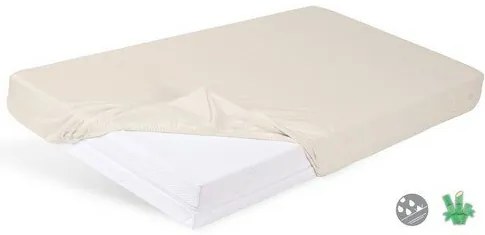 Matex Bamboo nieprzepuszczalne prześcieradłojasnobeżowe, 60 x 120 x 10 cm, 60 x 120 cm