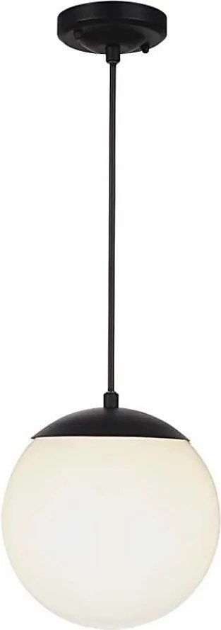 Zewnętrzna lampa wisząca na przewodzie 1xE27/60W/230V śr. 20 cm IP44 czarna