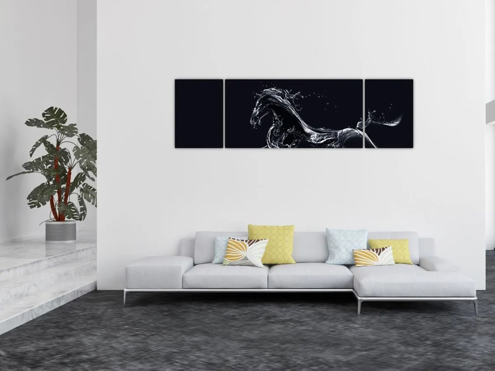 Obraz - Koń i woda (170x50 cm)