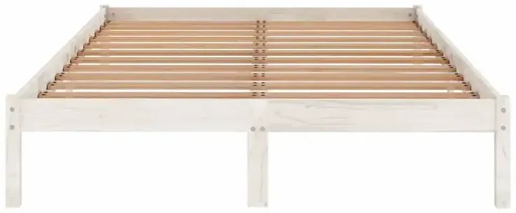 Białe drewniane łóżko 120x200 cm - Selvis 4X