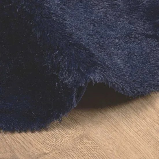 Granatowy okrągły dywan 120x120 G1-T92
