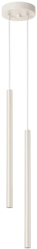 Beżowa podwójna lampa sufitowa - M085 T0-H87