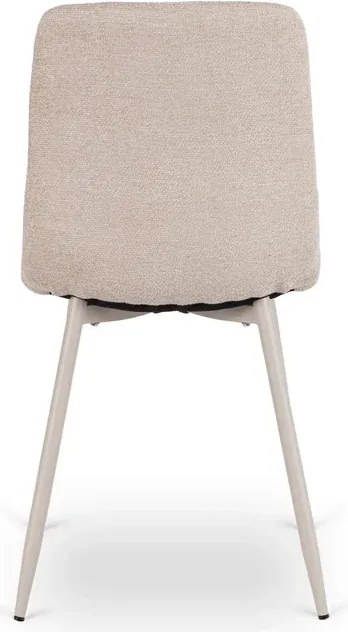 Zestaw Stół Prostokątny Rozkładany CLARK 120-160 cm Dąb Artisan/Kaszmir i 4 Krzesła SAL Beżowe