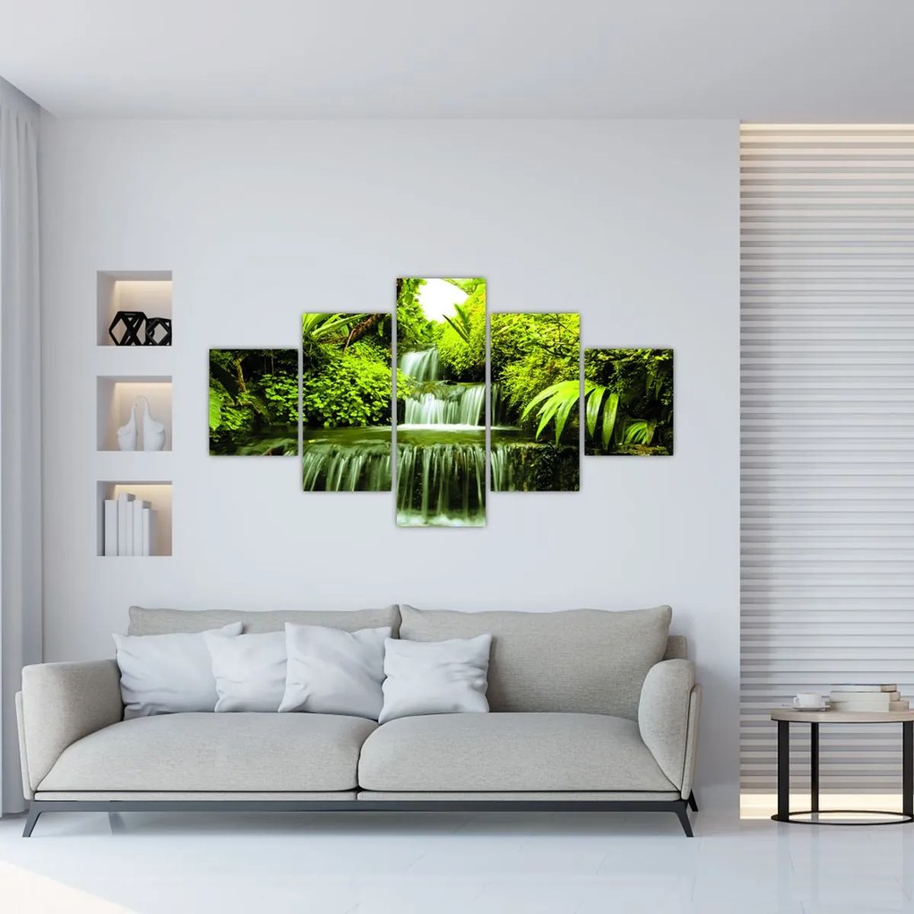 Obraz - Indonezyjskie wodospady (125x70 cm)