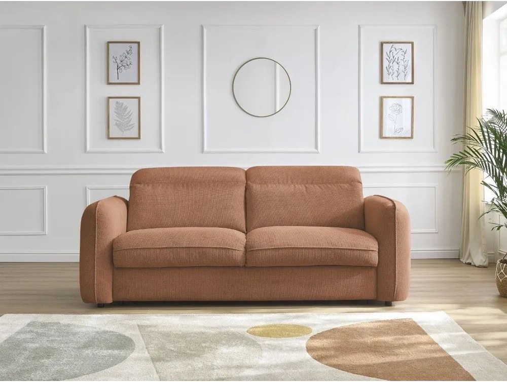 Pomarańczowa sofa 236 cm Achille – Bobochic Paris