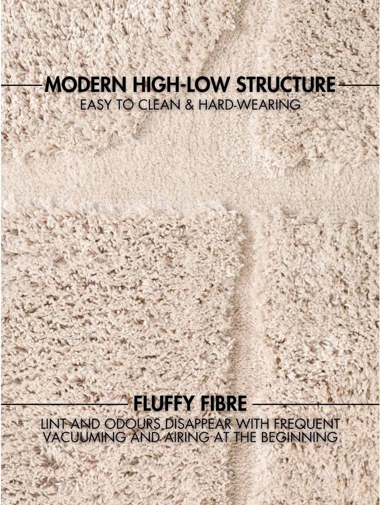 Kremowy dywan tkany ręcznie 200x300 cm Lambeth Jasper – Ted Baker