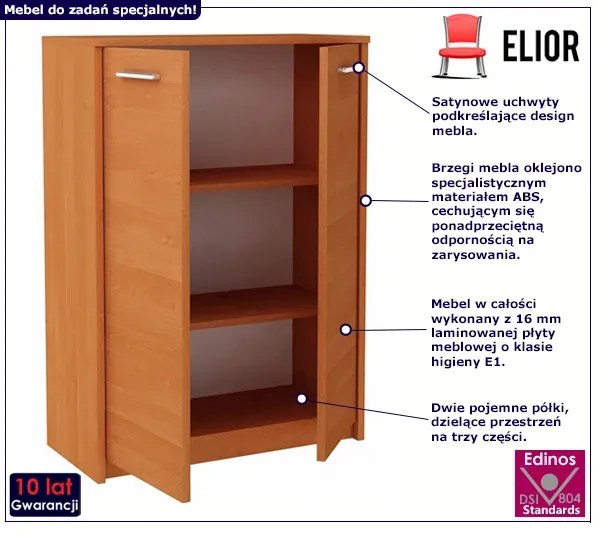 Komoda minimalistyczna olcha z drzwiczkami T5-H37