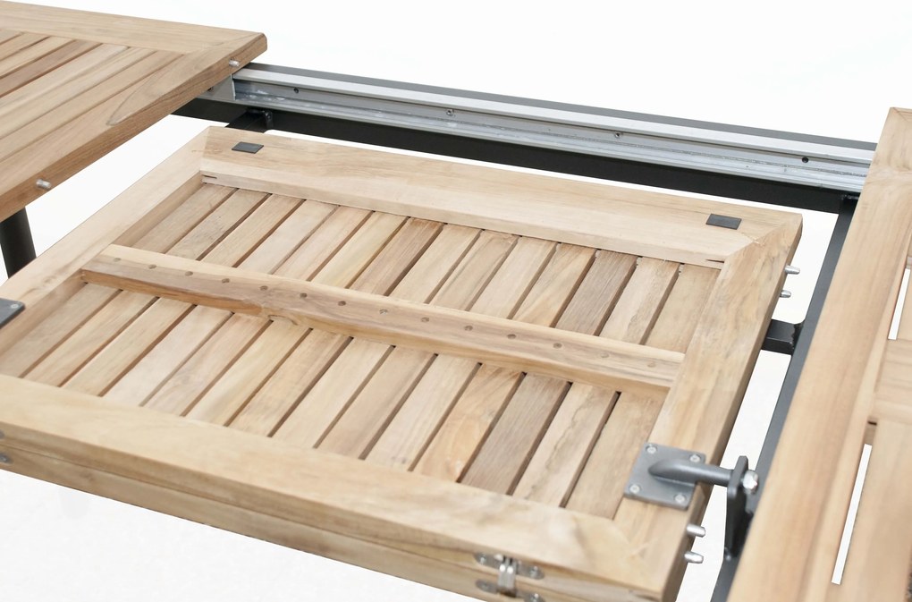 Doppler CONCEPT TEAK ogrodowy zestaw wypoczynkowy 4+1 antracyt