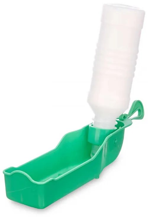 Butelka podróżna z miską dla psów 250 ml ANIMAL, zielona
