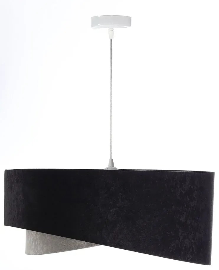 Czarno-szara asymetryczna lampa wisząca - 6X EX992 W1-L85