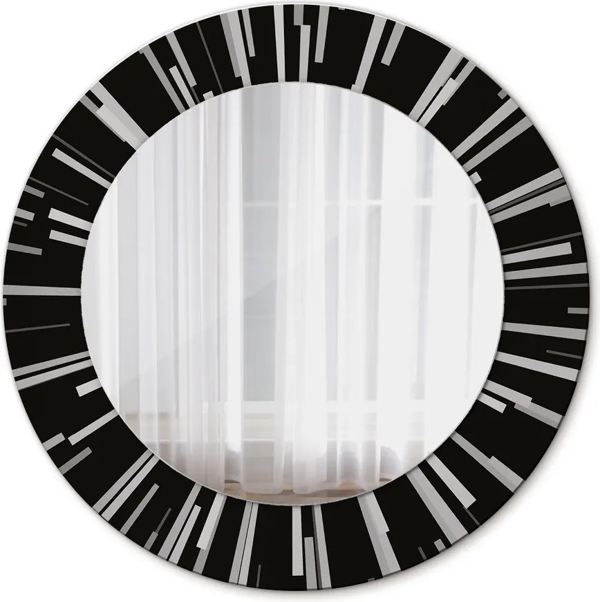 Lustro dekoracyjne okrągłe Promienista kompozycja