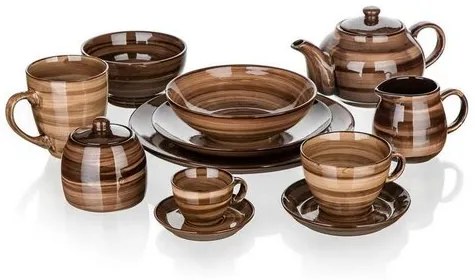 Banquet Talerz głęboki PALAS, 18 cm, brązowy