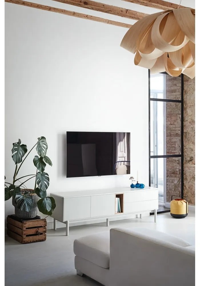 Kremowa szafka pod TV 180x56x40 cm Corvo – Teulat