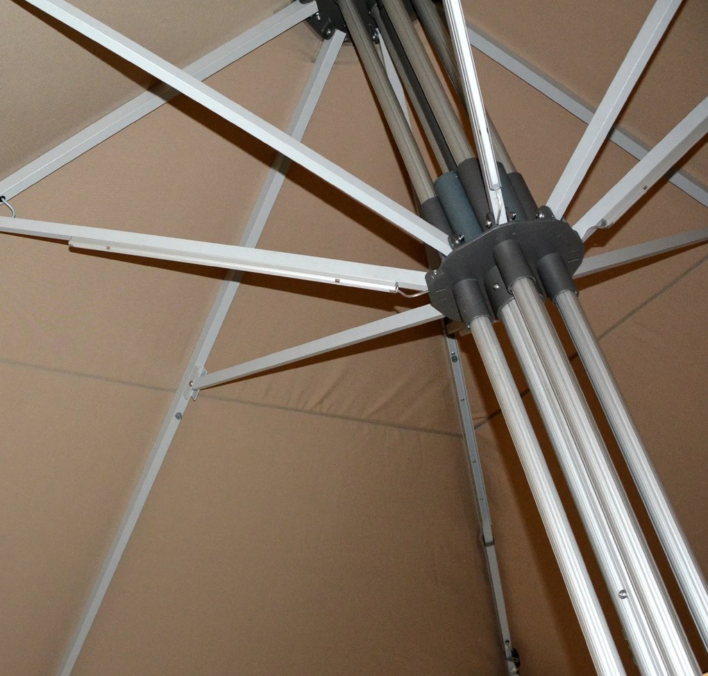 Doppler GOLIATH parasol ogrodowy 500 x 500 cm biały