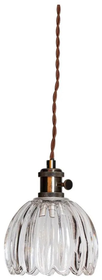 Cottex 8400100-7002 - Lampa wisząca na przewodzie NORA 1xE14/5W/230V przezroczysta