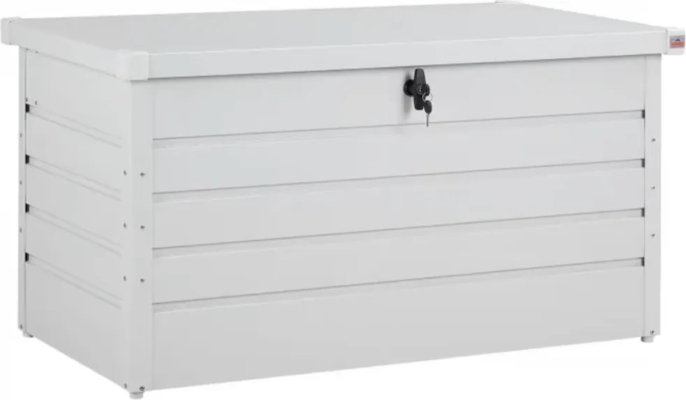 Metalowa skrzynia ogrodowa METALBOX, 385L, 120×62×63cm, szara Gardebruk
