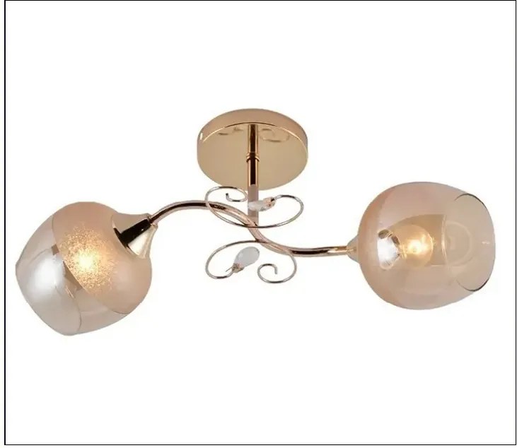 Złoty żyrandol z ozdobnymi elementami - V198-Calf