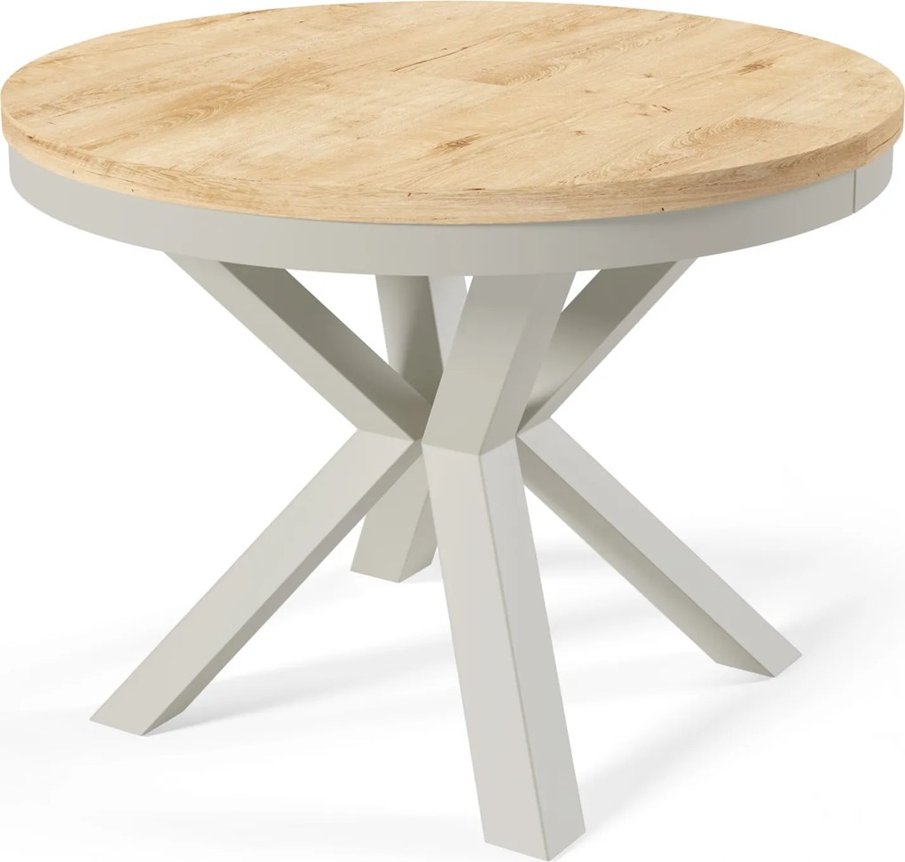 Stół na kaszmirowej podstawie z obręczą Edder rozkładany