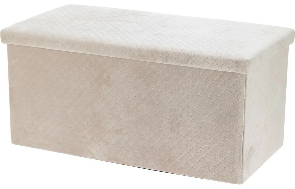 Taboret ze schowkiem Visby, 76 x 38 x 38 cm, aksamitne wykończenie