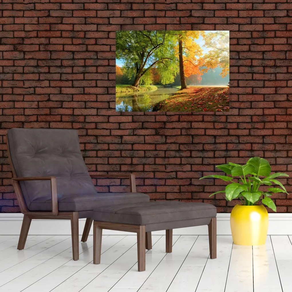 Obraz - Spokojny jesienny krajobraz (70x50 cm)