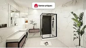 Kabina prysznicowa z hydromasażem - Montaż z dowolnej strony - szer. 110 x gł. 80 x wys. 215 cm - FOMIRA