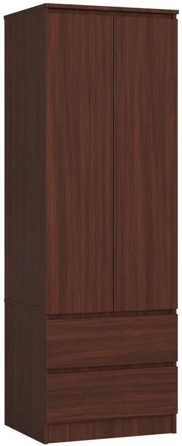 Klasyczna dwudrzwiowa szafa wenge N6-A35